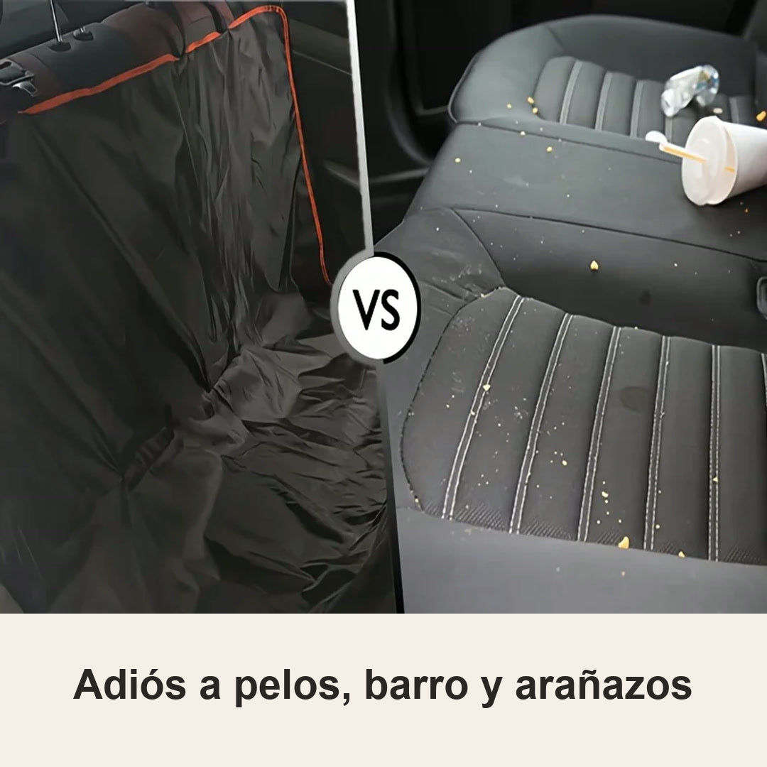 Antes y después: asiento sucio frente a funda