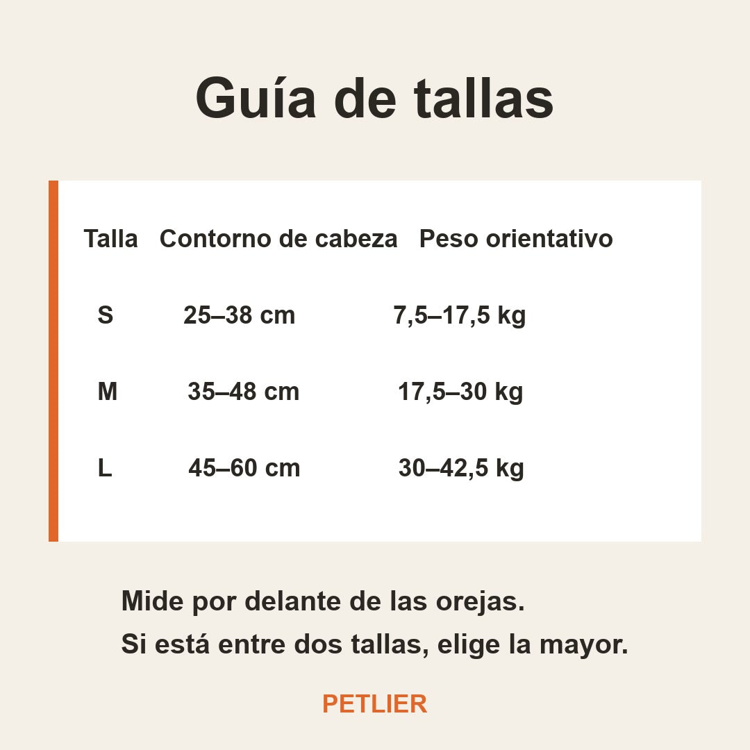 Guía de tallas de las orejeras